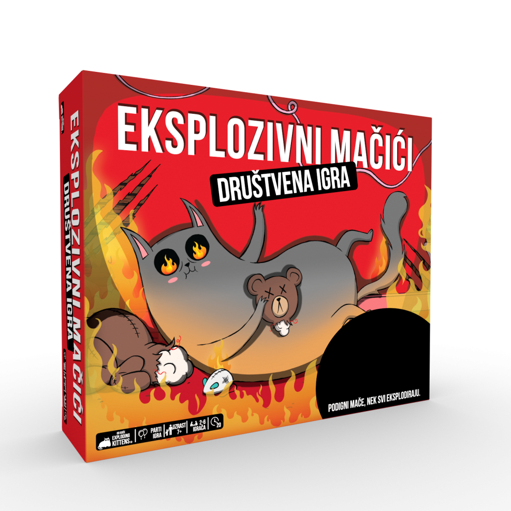 Eksplozivni Mačići, Serbian edition of Exploding Kittens with redrawn logo