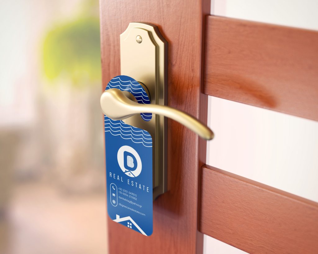 DB Real Estate door hanger for property listings