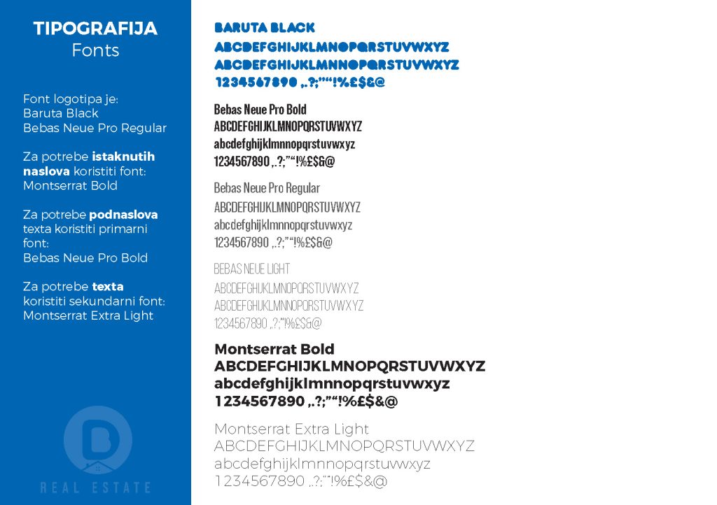 DB Real Estate locked typography system